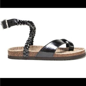 Muk Luks Estelle Ankle Wrap Sandals Size 8
